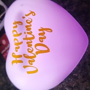 NWT Heart Shaped Happy Valentine Day Battery Operated Decor